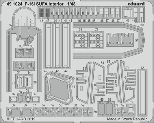 Eduard 491024 1:48 Lockheed-Martin F-16I SUFA Interior