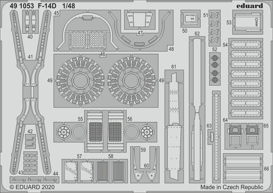 Eduard 491053 1:48 Grumman F-14D Tomcat Detailing Set