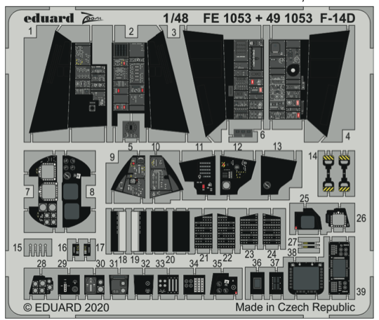 Eduard 491053 1:48 Grumman F-14D Tomcat Detailing Set