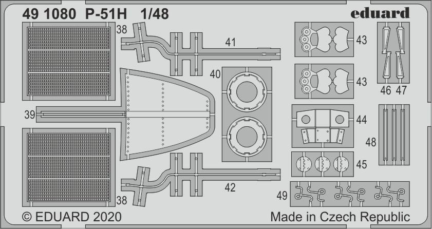 Eduard 491080 1:48 North-American P-51H Mustang Detailing Set