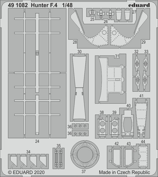 Eduard 491082 1:48 Hawker Hunter F.4 Detailing Set