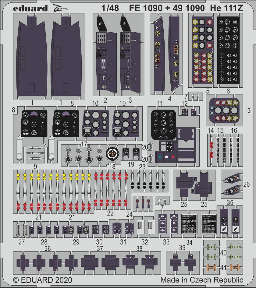 Eduard 491090 1:48 Heinkel He-111Z 'Zwilling' Nose Interior