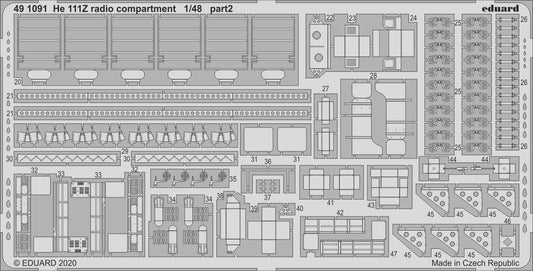 Eduard 491091 1:48 Heinkel He-111Z 'Zwilling' Radio Compartment