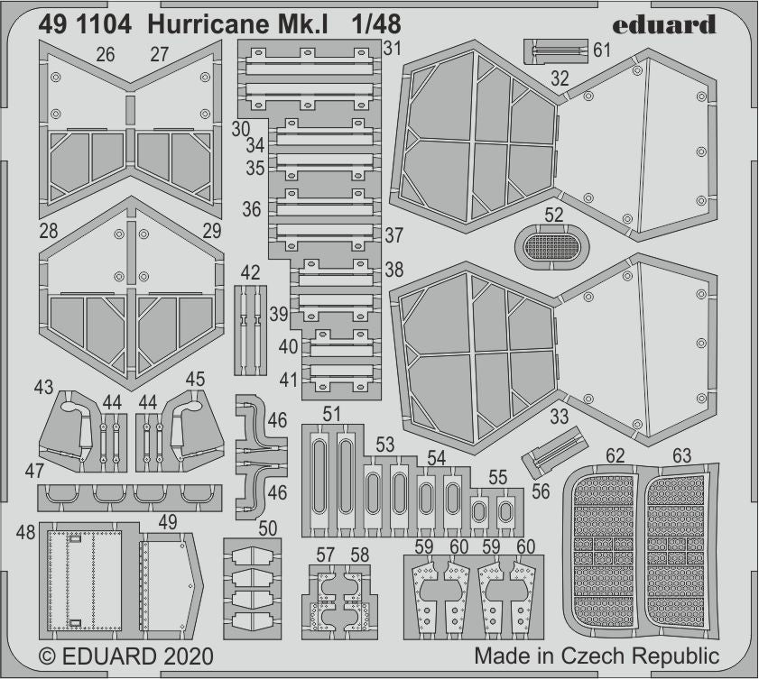 Eduard 491104 1:48 Hawker Hurricane Mk.I Detailing Set