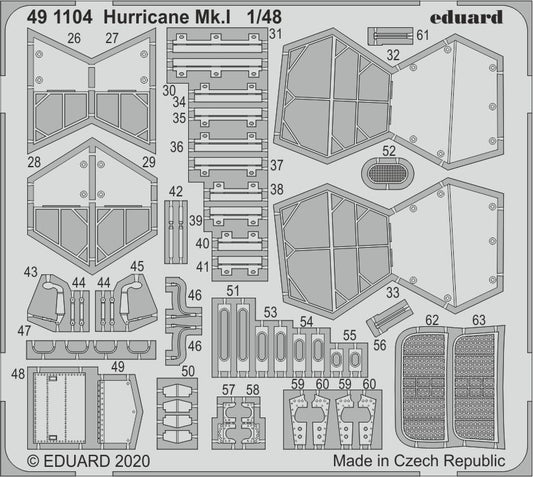 Eduard 491104 1:48 Hawker Hurricane Mk.I Detailing Set