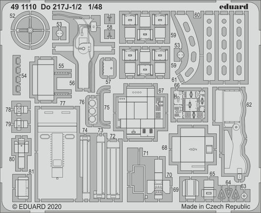 Eduard 491110 1:48 Dornier Do-217J-1 Detailing Set