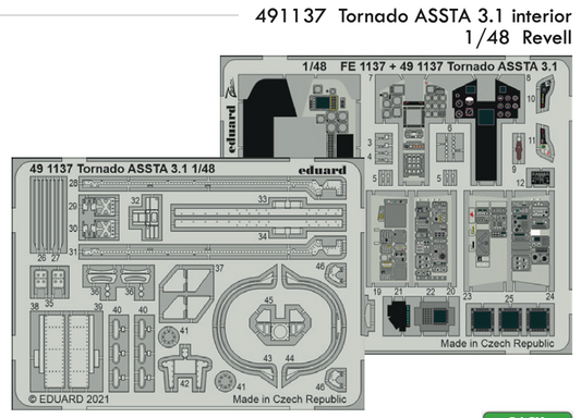 Eduard 491137 1:48 Panavia Tornado ASSTA 3.1 interior