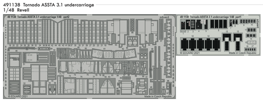 Eduard 491138 1:48 Panavia Tornado ASSTA 3.1 undercarriage