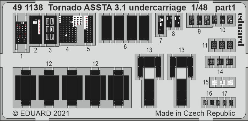 Eduard 491138 1:48 Panavia Tornado ASSTA 3.1 undercarriage