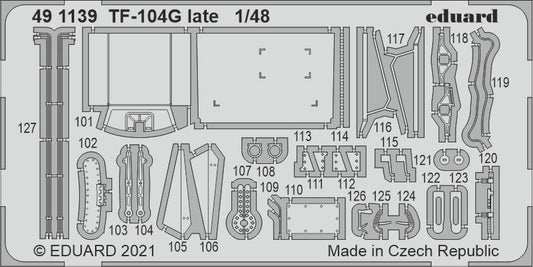 Eduard 491139 1:48 Lockheed TF-104G Starfighter Late Detailing Set