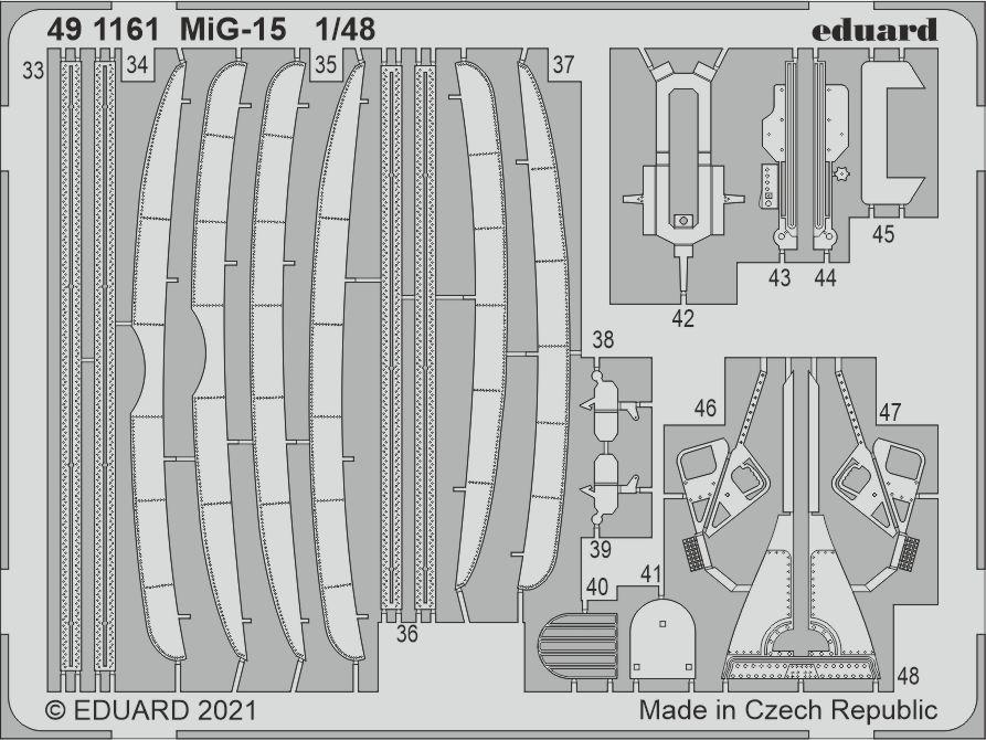 Eduard 491161 1:48 Mikoyan MiG-15 Detailing Set