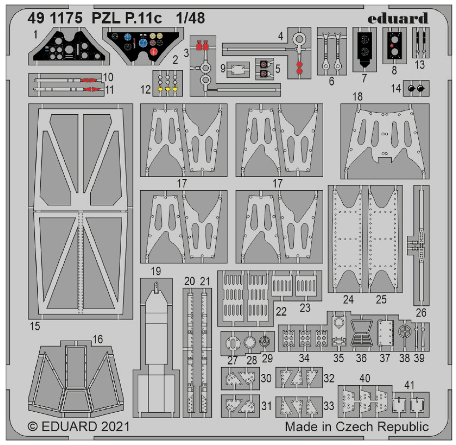 Eduard 491175 1:48 PZL P.11c Detailing Set