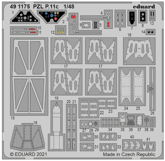 Eduard 491175 1:48 PZL P.11c Detailing Set