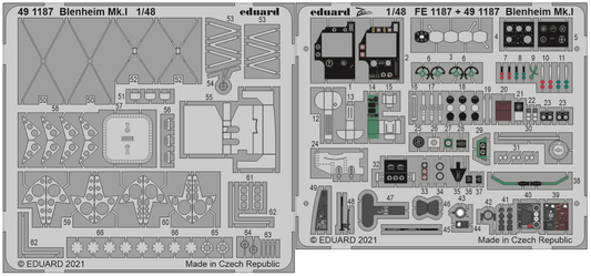 Eduard 491187 1:48 Bristol Blenheim Mk.I