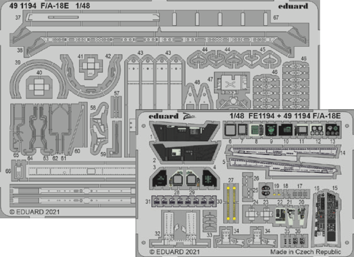 Eduard 491194 1:48 Boeing F/A-18E Super Hornet Detailing Set