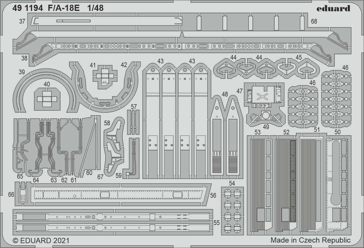 Eduard 491194 1:48 Boeing F/A-18E Super Hornet Detailing Set