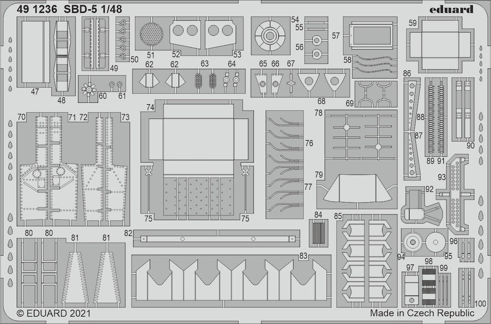 Eduard 491236 1:48 Douglas SBD-5 Dauntless Detailing Set