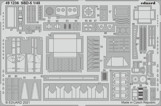 Eduard 491236 1:48 Douglas SBD-5 Dauntless Detailing Set