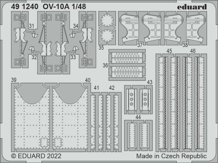 Eduard 491240 1:48 North-American/Rockwell OV-10ÃƒÂÃ‚Â Bronco Detailing Set