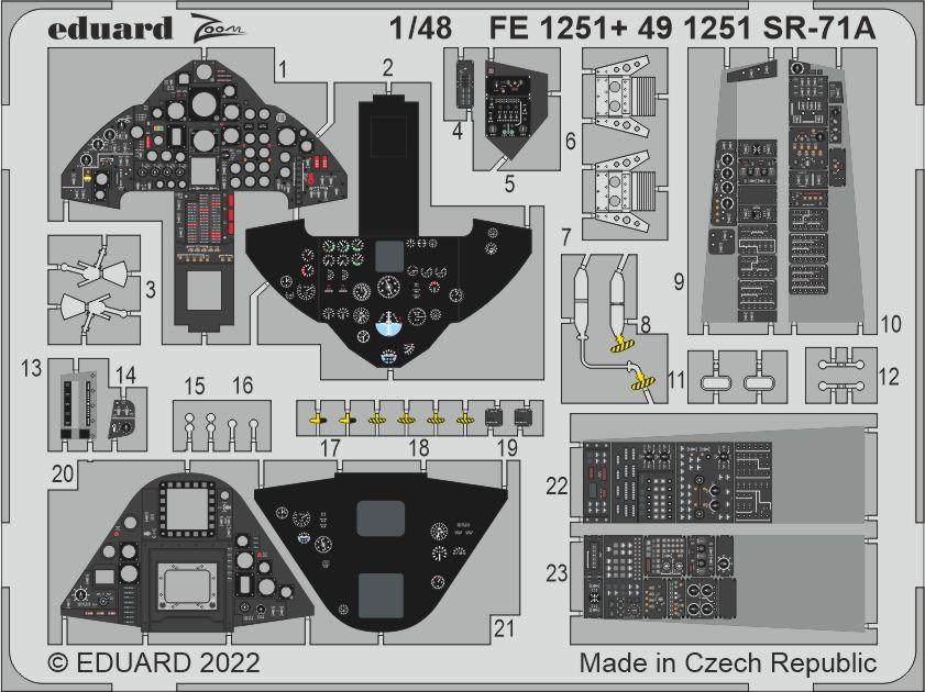 Eduard 491251 1:48 Lockheed SR-71 Blackbird Interior