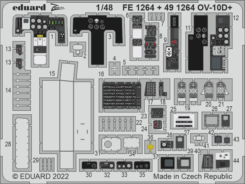 Eduard 491264 1:48 North-American/Rockwell OV-10D+ Detailing Set