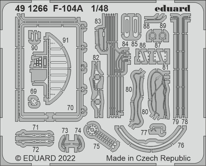 Eduard 491266 1:48 Lockheed F-104A Starfighter Detailing Set