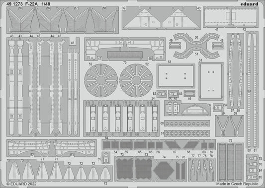 Eduard 491273 1:48 Lockheed-Martin F-22A Detailing Set