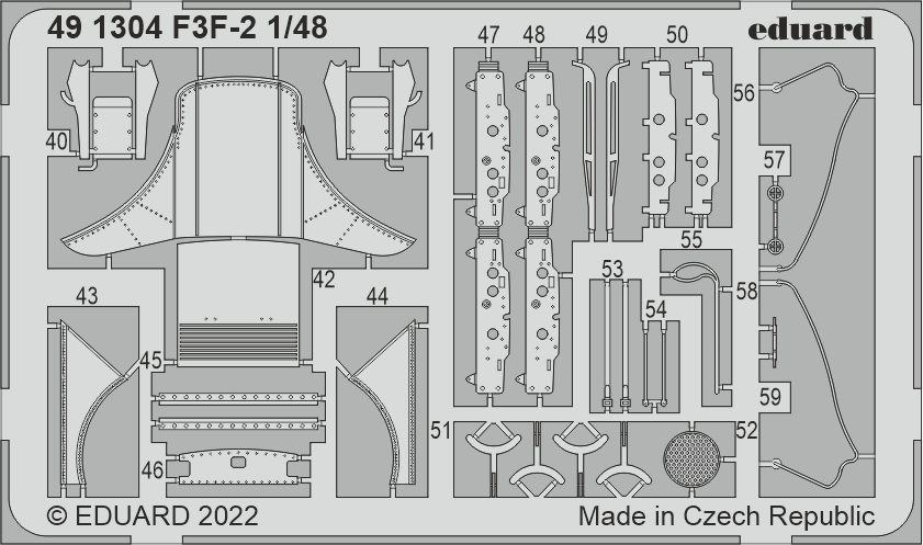 Eduard 491304 1:48 Grumman F3F-2 Detailing Set