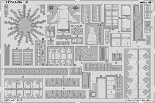 Eduard 491306 1:48 Republic P-47N Thunderbolt Detailing Set