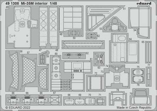 Eduard 491308 1:48 MiL Mi-35M Interior