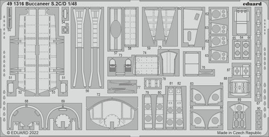 Eduard 491316 1:48 Blackburn Buccaneer S.2C/D Detailing Set