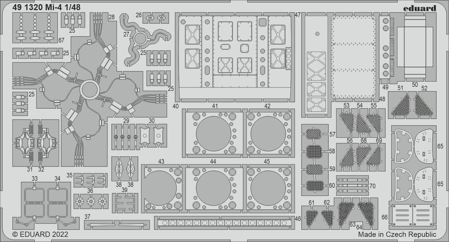 Eduard 491320 1:48 Mil Mi-4 Detailing Set