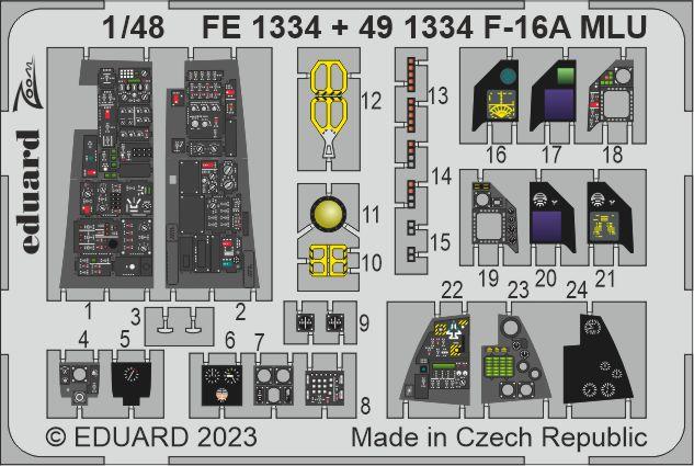 Eduard 491334 1:48 General-Dynamics F-16A MLU