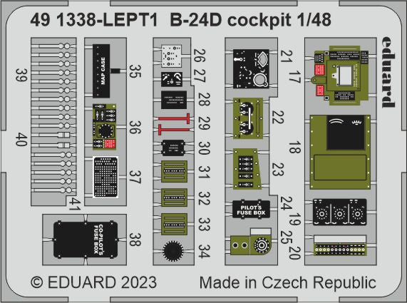 Eduard 491338 1:48 Consolidated B-24D Liberator cockpit