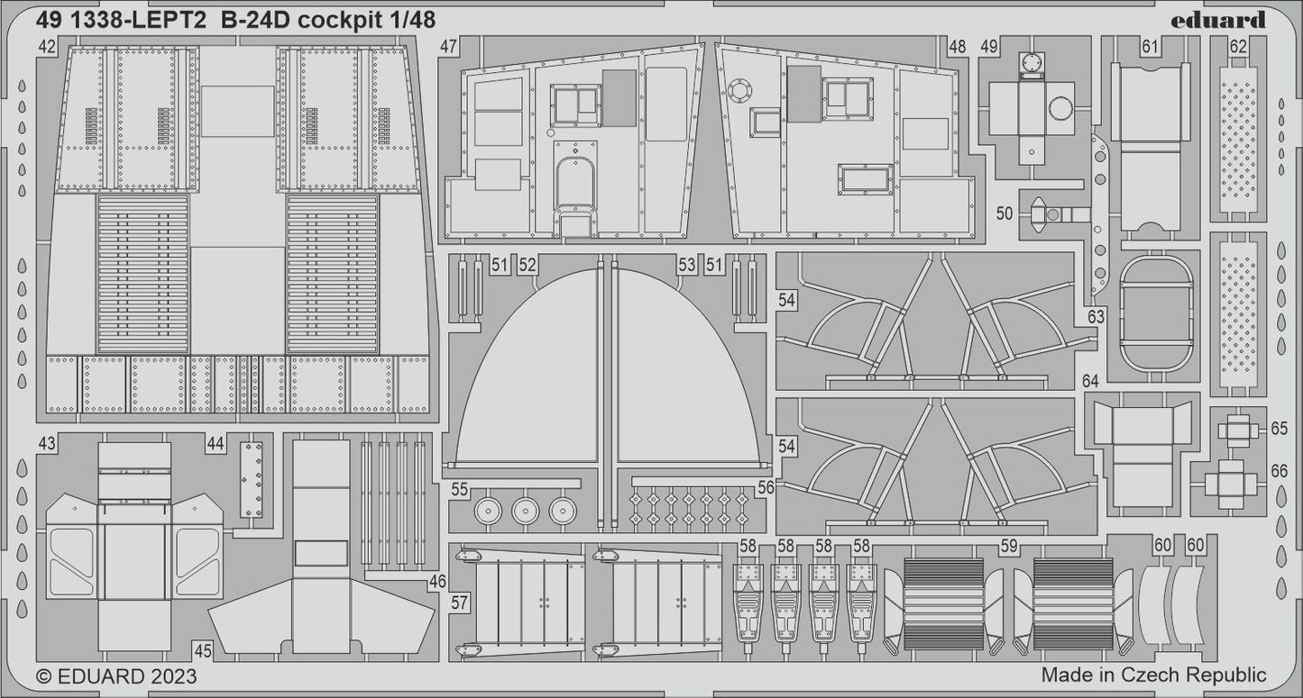 Eduard 491338 1:48 Consolidated B-24D Liberator cockpit