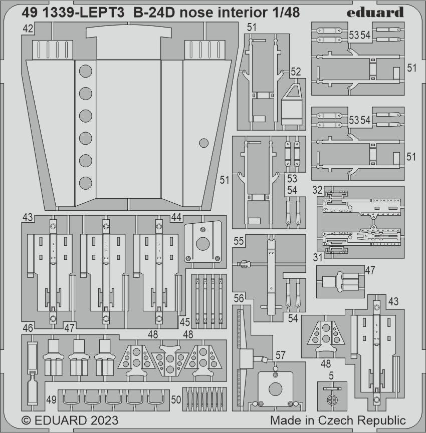 Eduard 491339 1:48 Consolidated B-24D Liberator nose interior