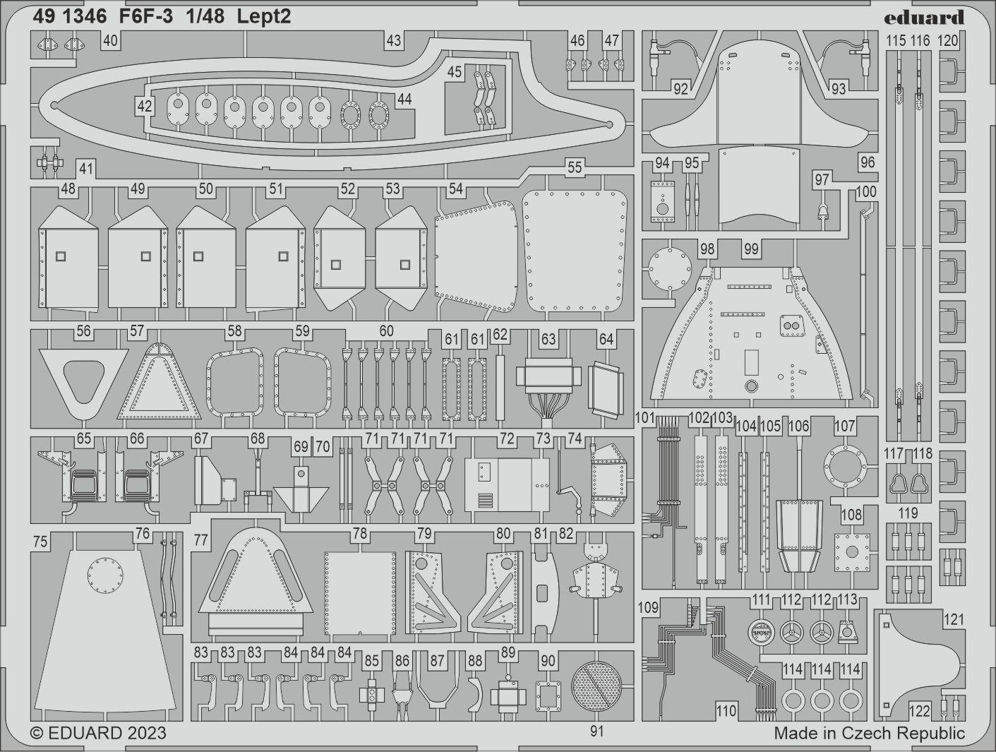 Eduard 491346 1:48 Grumman F6F-3 Hellcat