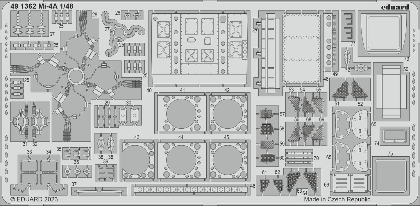 Eduard 491362 1:48 Mil Mi-4A  to be used with Trumpeter