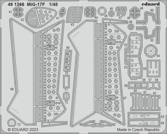 Eduard 491366 1:48 MiG-17F to be used with Ammo
