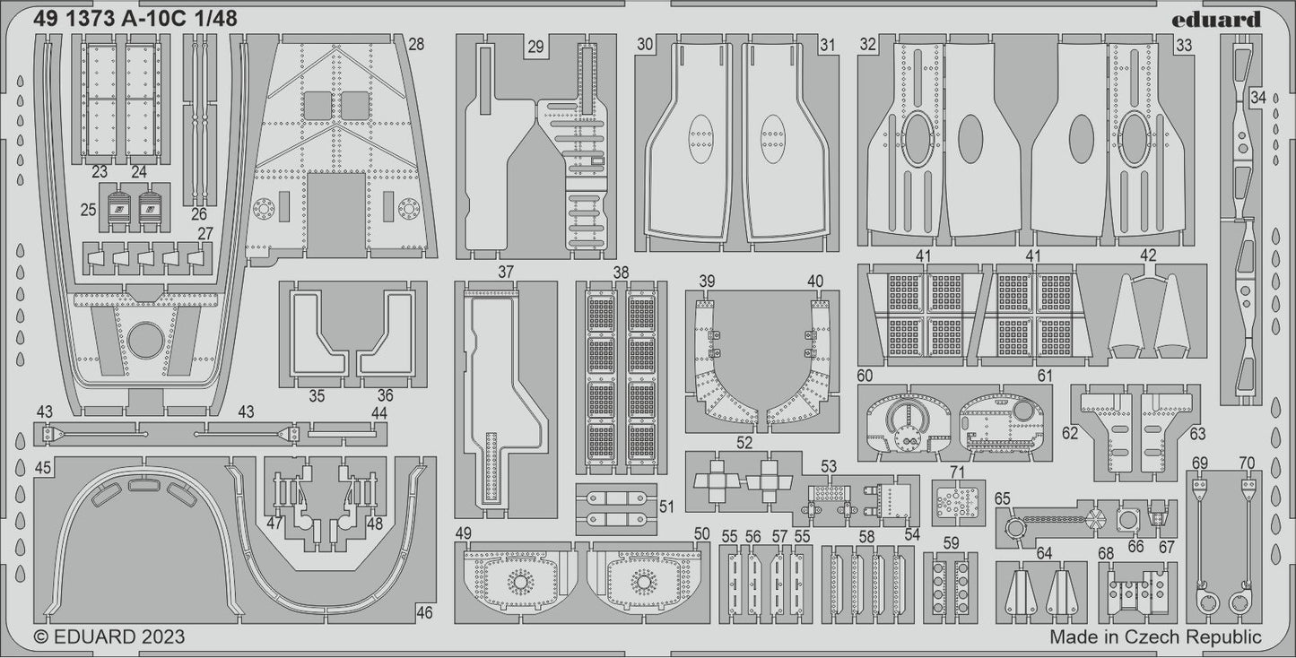 Eduard 491373 1:48 A-10C Thunderbolt II to be used with Academy