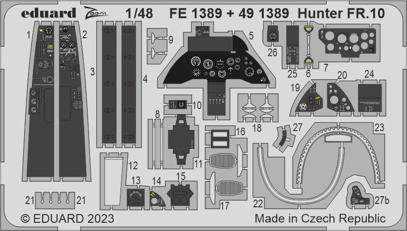 Eduard 491389 1:48 Hawker Hunter FR.10 for Airfix