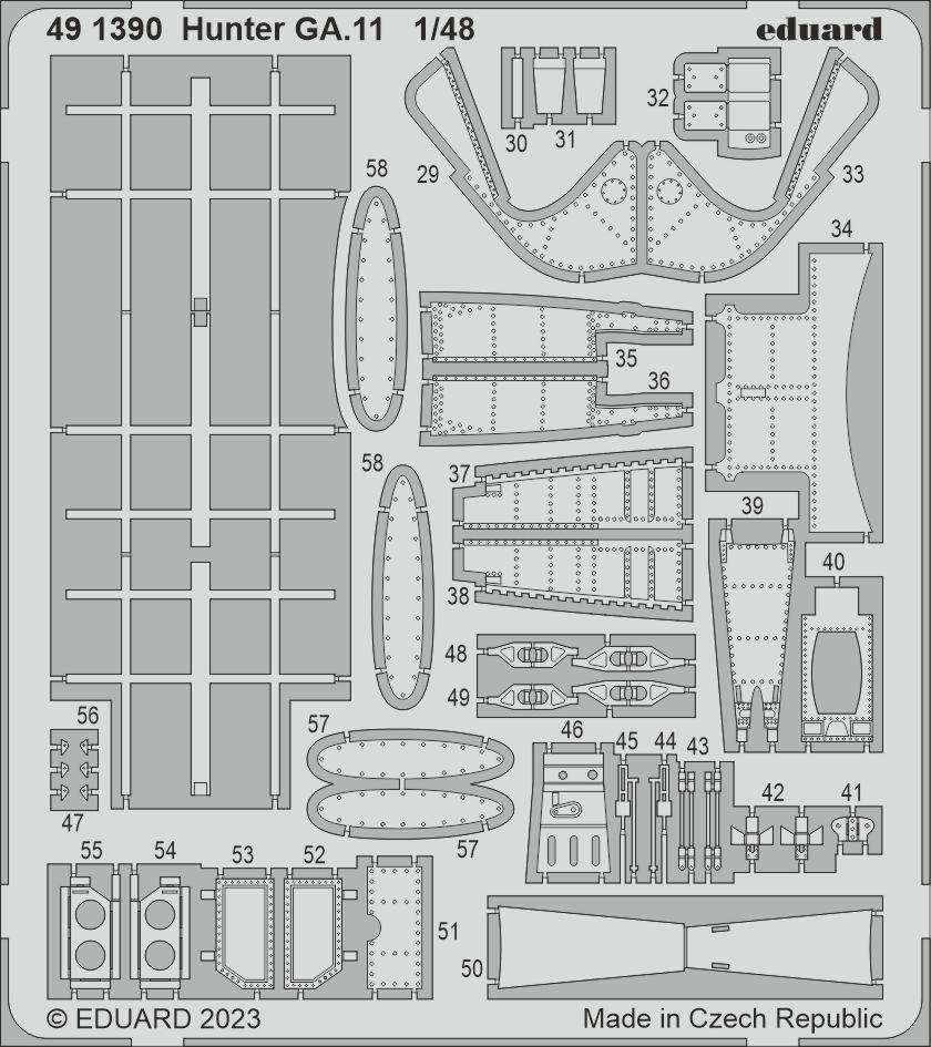 Eduard 491390 1:48 Hawker Hunter GA.11 for Airfix