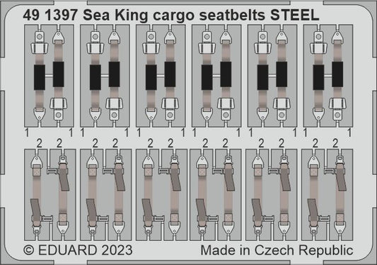 Eduard 491397 1:48 Westland Sea King HU.5 cargo seatbelts STEEL