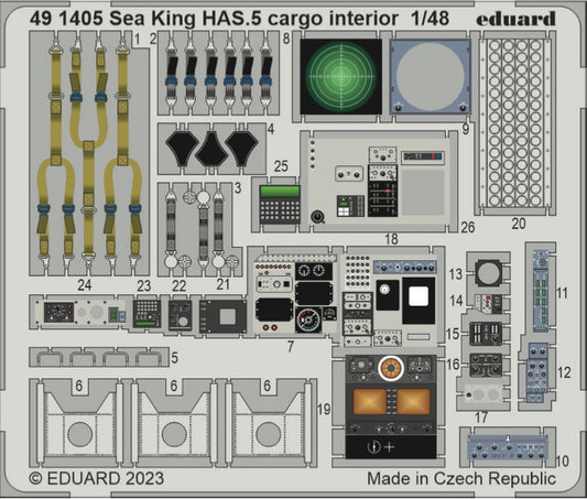 Eduard 491405 1:48 Westland Sea King HAS.5 cargo interior