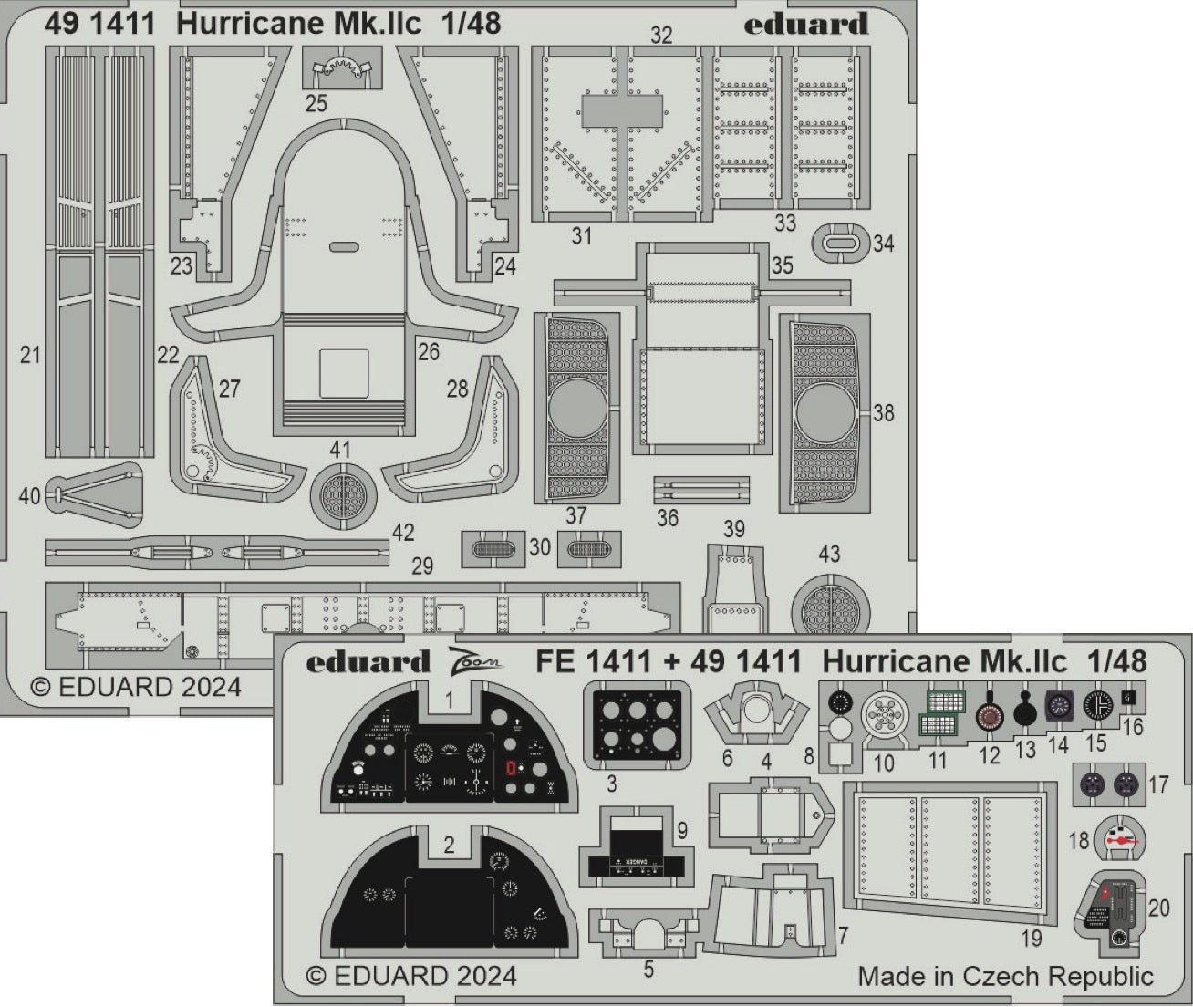 Eduard 491411 1:48 Hawker Hurricane Mk.IIc