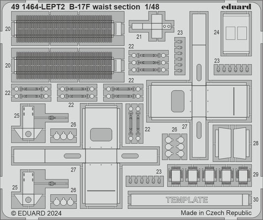 Eduard 491464 1:48 Boeing B-17F Flying Fortress waist section