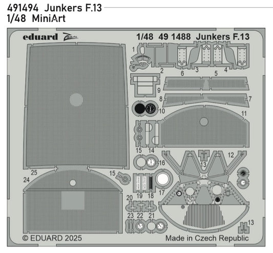 Eduard 491494 1:48 Junkers F.13