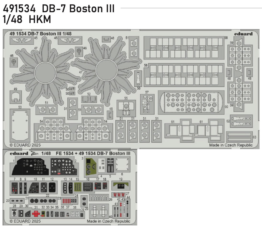Eduard ED491534 1:48 Douglas Boston III/US DB-7B