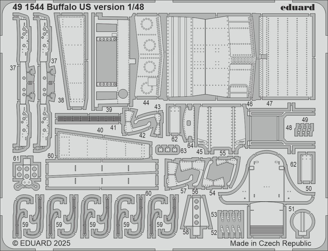 Eduard 491544 1:48 Brewster F2A-2 Buffalo US Version