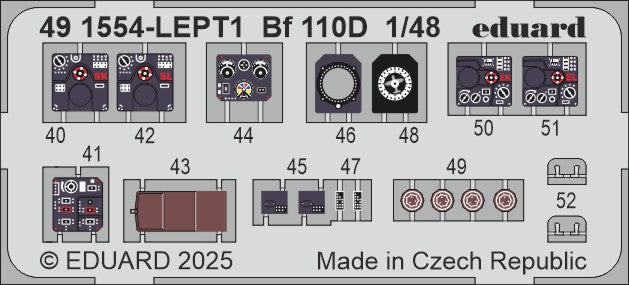 Eduard 491554 1:48 Messerschmitt Bf-110D